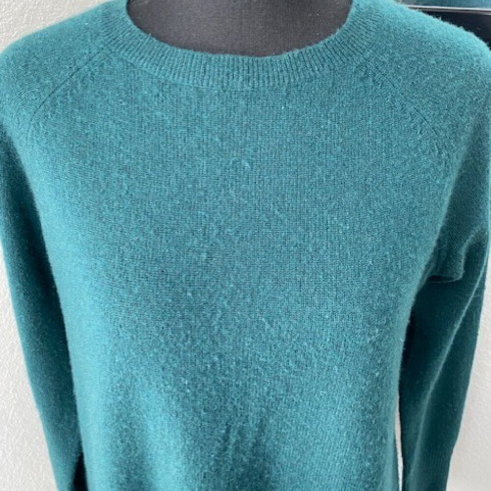 HALOGEN 100% Cashmere Oversized Sweater Hunter Green Small - Picture 8 of 13